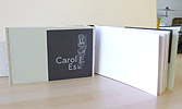 Neil Farber | Carol Es: Artist's Book, 2013 - flipped open to Carol Es's cover