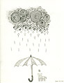 Ayin Es Personal Sketches - Dan in the rain.