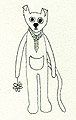 Ayin Es Personal Sketches - Mars, a marsupial character I made up.