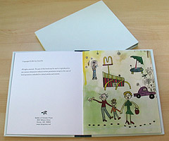 Monsters on Jasmine St. by Carol Es - letterpressed poetry book, front page illustration