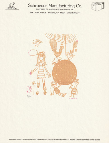 Outside: Gocco print on letterhead by Ayin Es